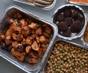 Chicken, Falafel, and Chickpeas